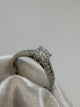 18K Diamantring med Sidodiamanter – Storlek 49½