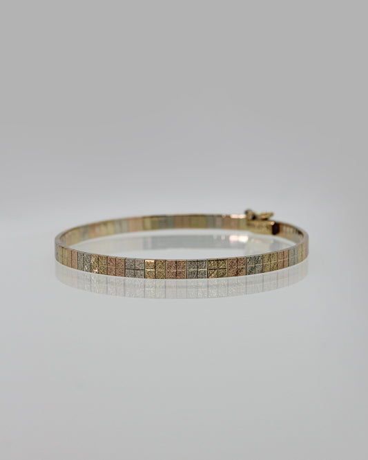 Armband i 14K Trefärgat Guld