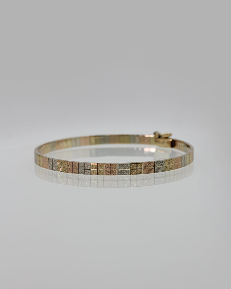 Armband i 14K Trefärgat Guld