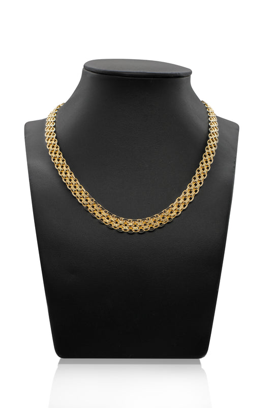 UnoAErre: Halsband i 14K Guld med X-länkar