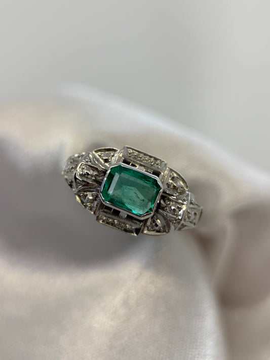 18K Smaragdring 1.50 ct – Storlek 54