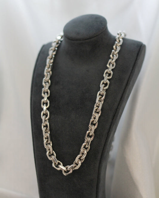 18K Ankar halsband flackslipad handgjord - 131,8g