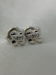 18K Quatrefoil Diamond Earstuds – 0.02 ct, 1.2g