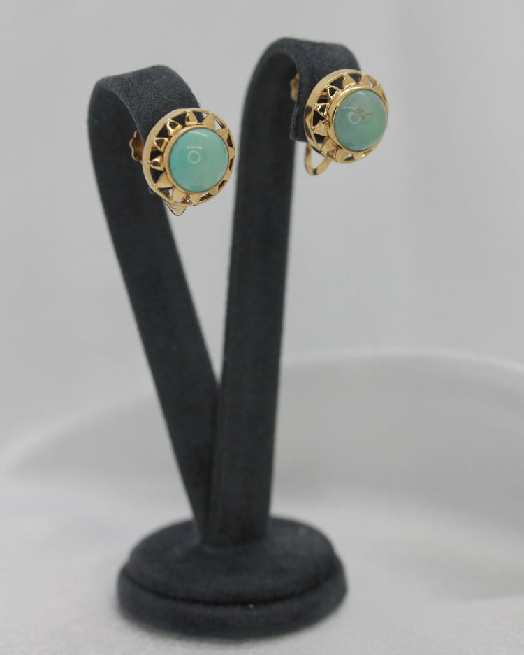 18K Turkos Örhängen från K & EC