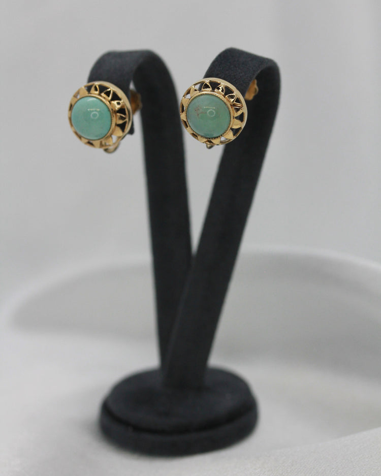 18K Turkos Örhängen från K & EC