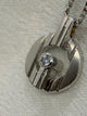 18K Diamanthänge i vitguld – 0.02 ct, Openwork cirkulär