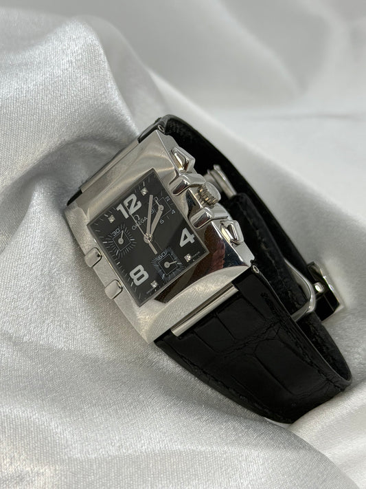 Omega Constellation Quadra Chronograph – Damarmbandsur i stål, 28mm