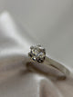 18K Solitär diamantring – 0.48 ct, Storlek 54