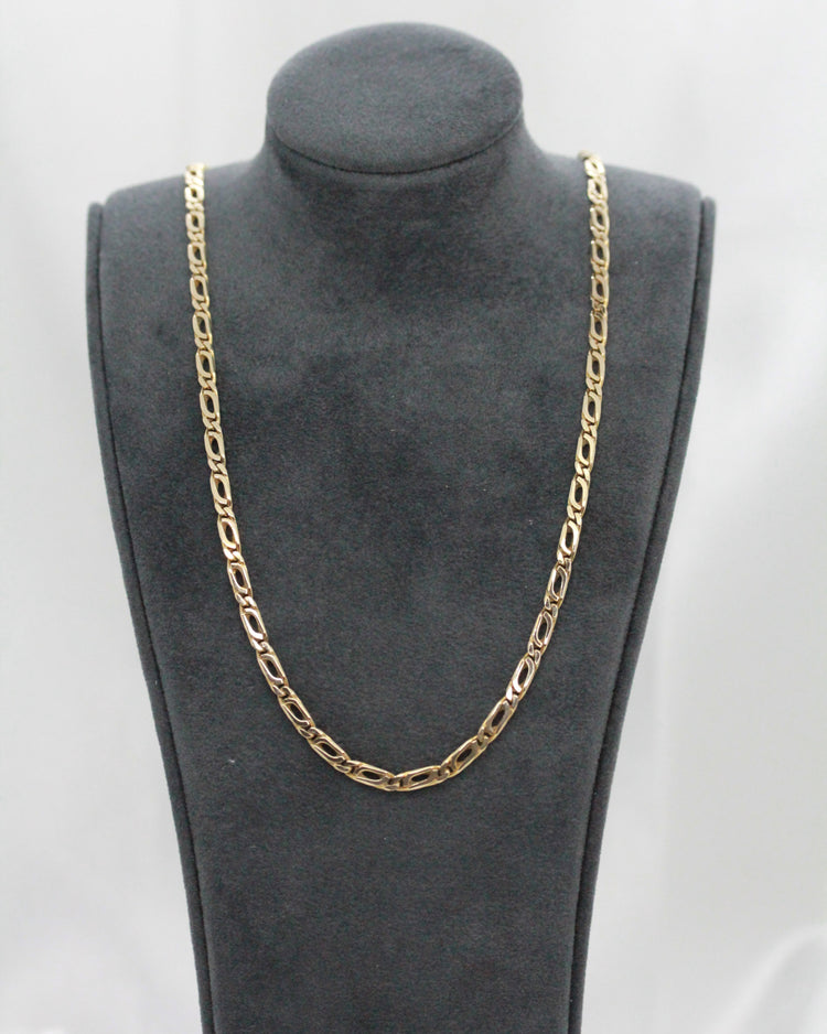 14K Fantasilänk Halskedja - 11,7 g 51 cm