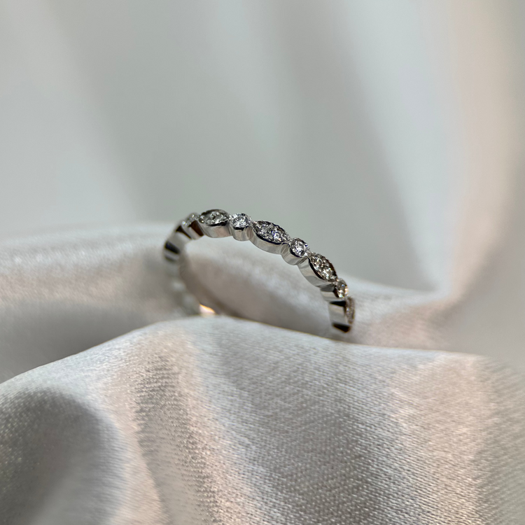 18K Alliansring 0.14 ct TWVS