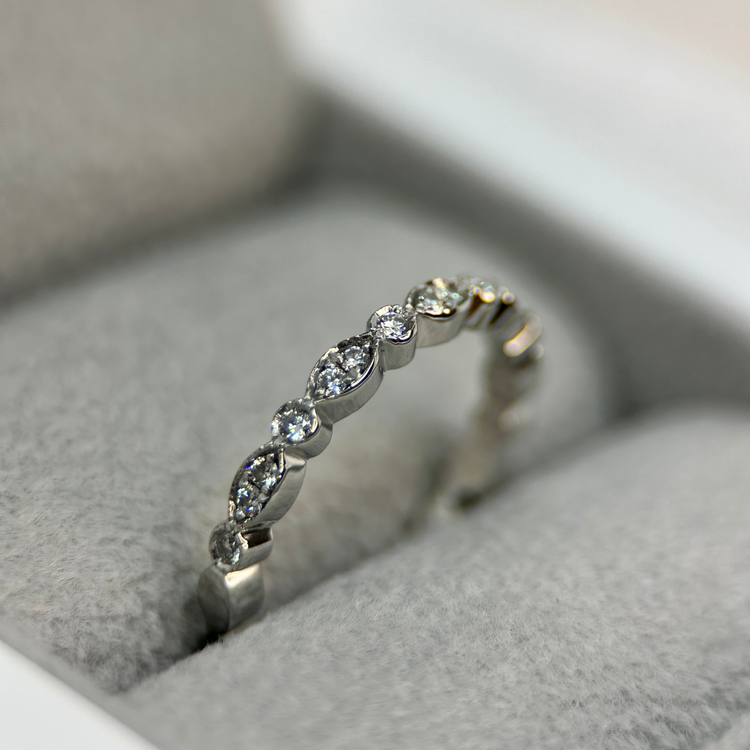 18K Alliansring 0.14 ct TWVS