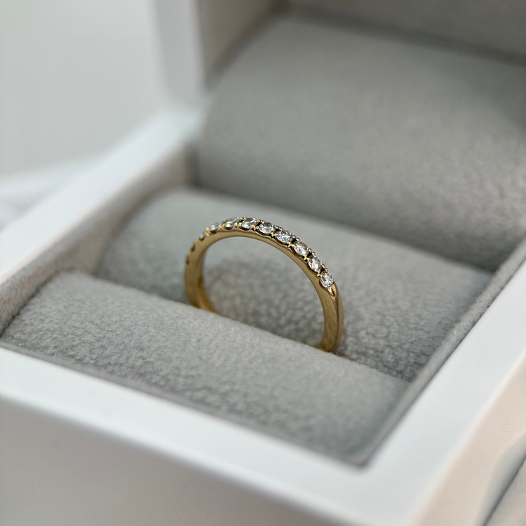 18K Halvalliansring 0.33 ct