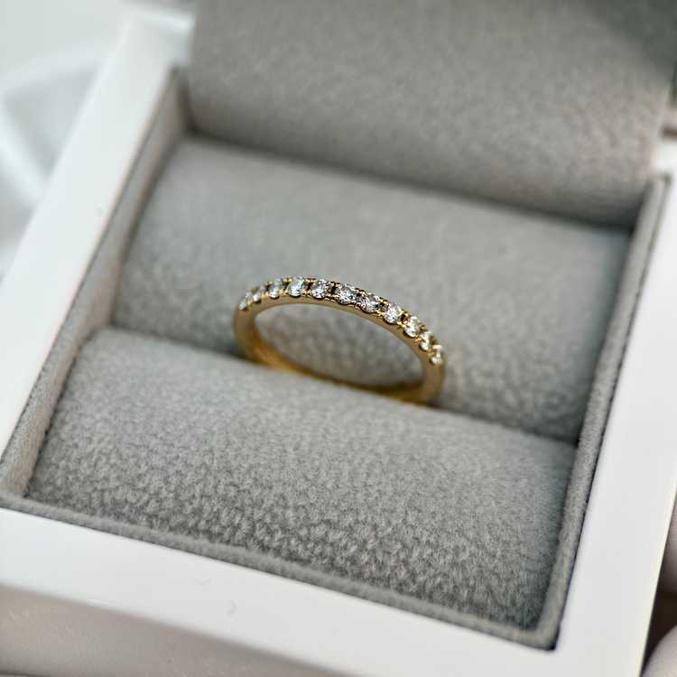 18K Halvalliansring 0.33 ct