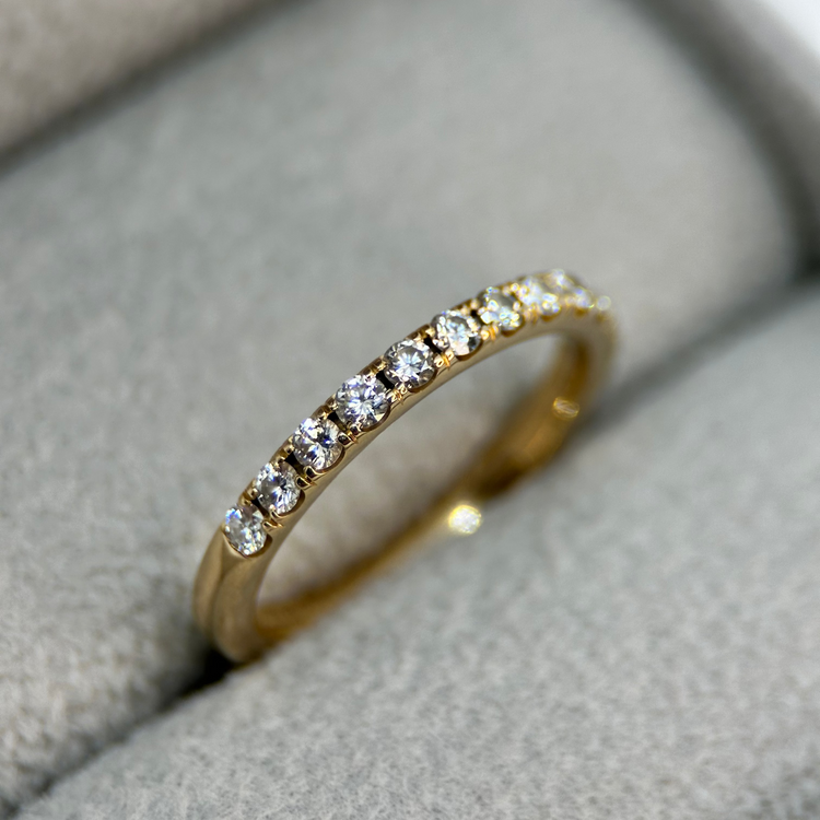 18K Halvalliansring 0.33 ct