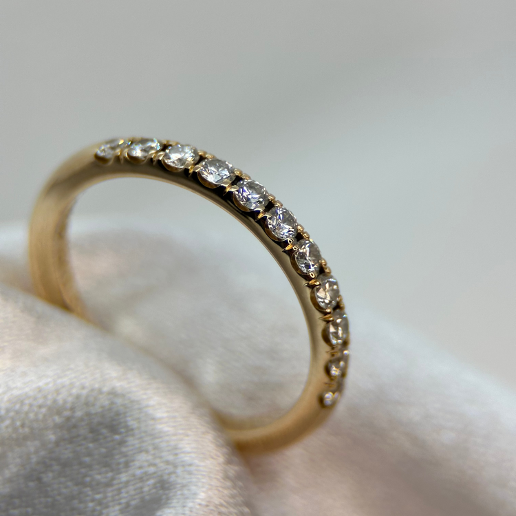 18K Halvalliansring 0.33 ct