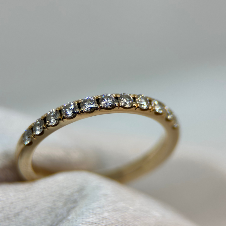 18K Halvalliansring 0.33 ct