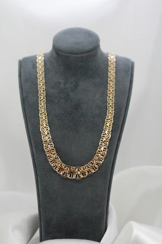 18K Halsband med X-länk – 21.0g, 45 cm