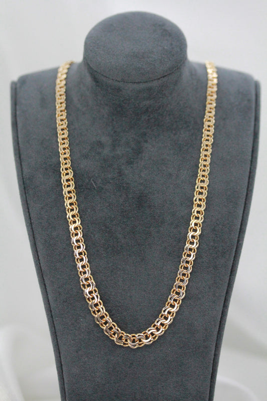 18K Bismarck-Link Necklace – 14.0g, 43.5 cm