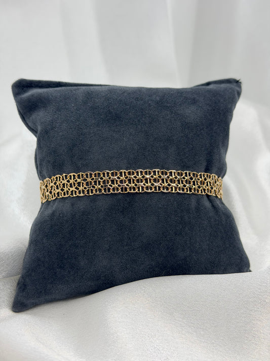 18K X-länk Guldarmband – 10.3g, 20 cm