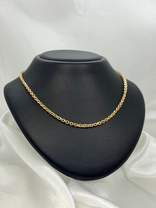 18K Ankarlänk halsband – 14.6g, 45 cm