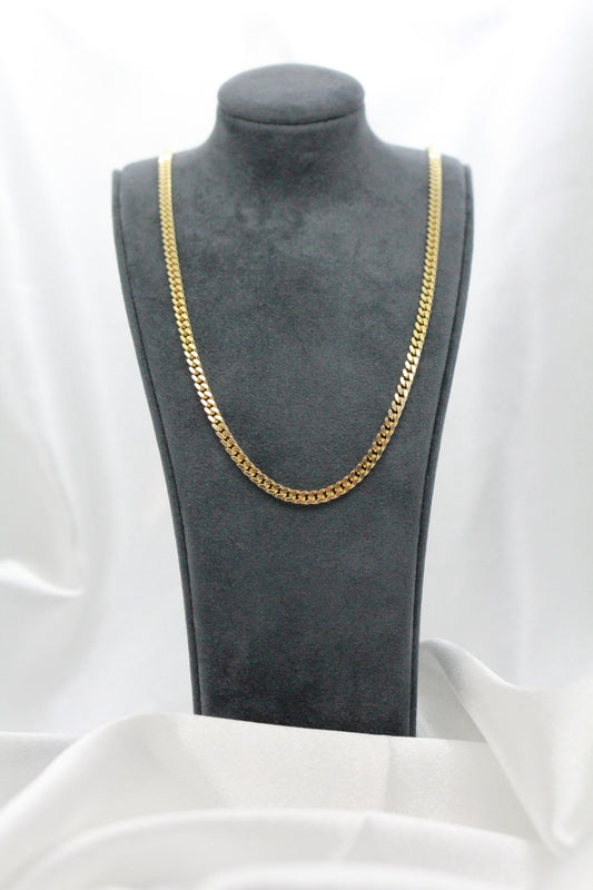 18K Curb Chain Necklace – 32.2g, 69 cm