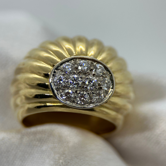 18K Cocktailring med Diamanter 0.40 ct