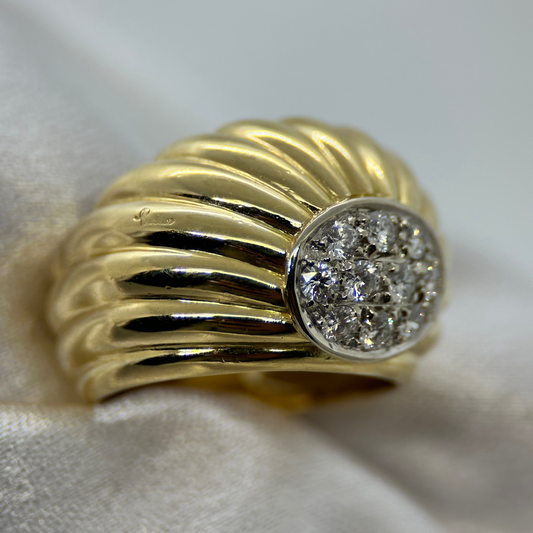 18K Cocktailring med Diamanter 0.40 ct