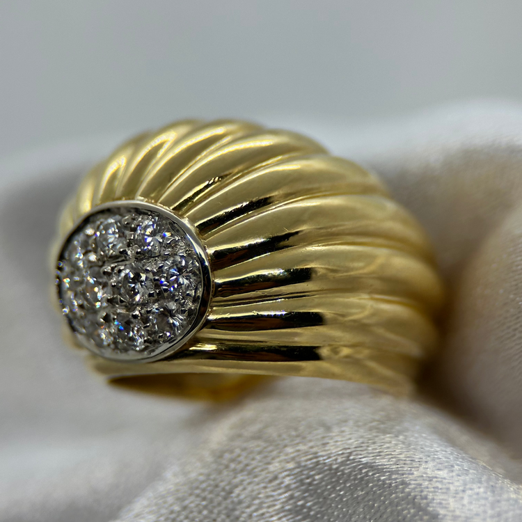 18K Cocktailring med Diamanter 0.40 ct