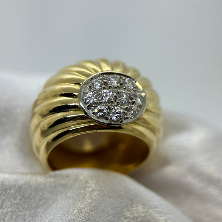 18K Cocktailring med Diamanter 0.40 ct