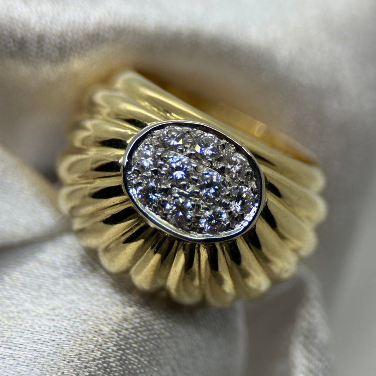 18K Cocktailring med Diamanter 0.40 ct