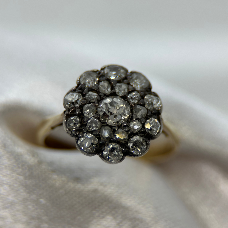 18K Antik Diamantring från 1800-talet, 0.45 ct