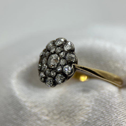 18K Antik Diamantring från 1800-talet, 0.45 ct