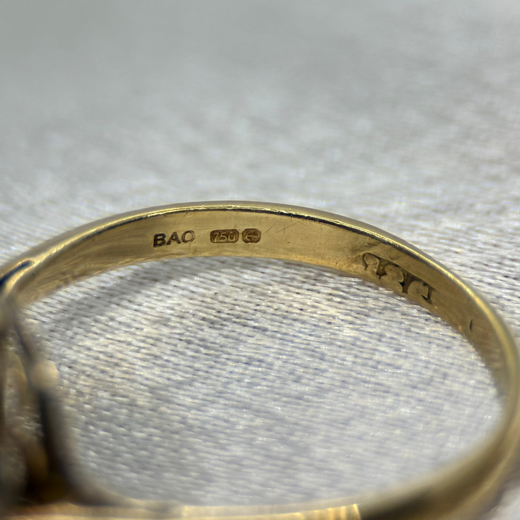 18K Antik Diamantring från 1800-talet, 0.45 ct