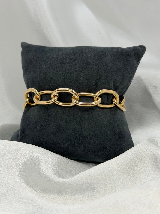 18K Diamantarmband av Jo'Ans – 0.10 ct, 58.6g, 20.5 cm