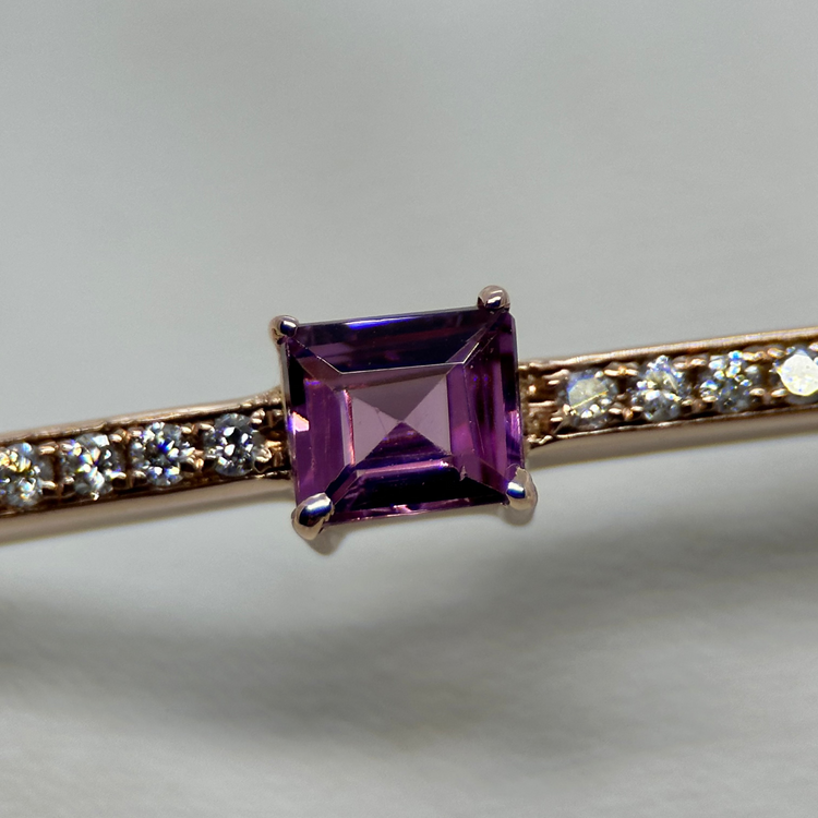 14K Armband med Färgstenar och Diamanter