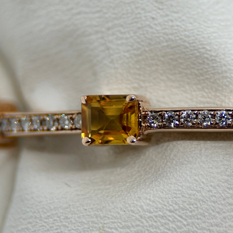 14K Armband med Färgstenar och Diamanter