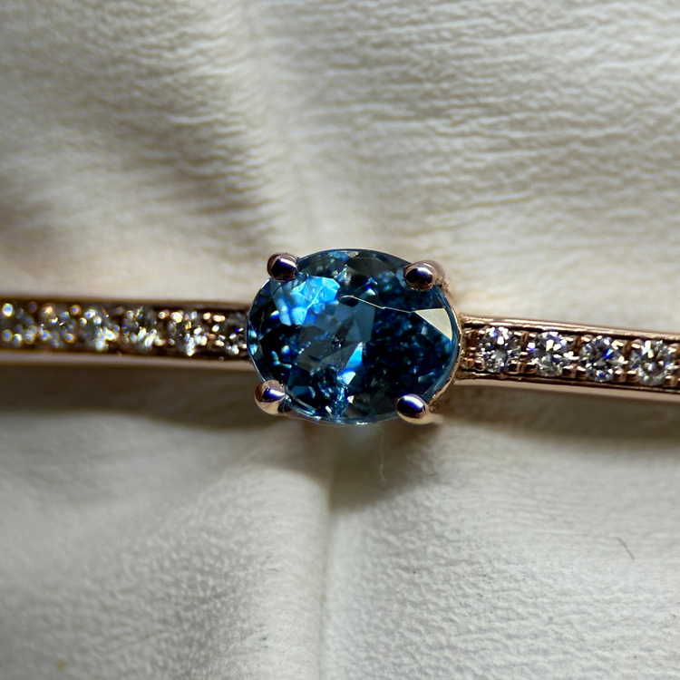 14K Armband med Färgstenar och Diamanter