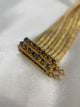 18K Safirarmband – 86g, 17.5 cm
