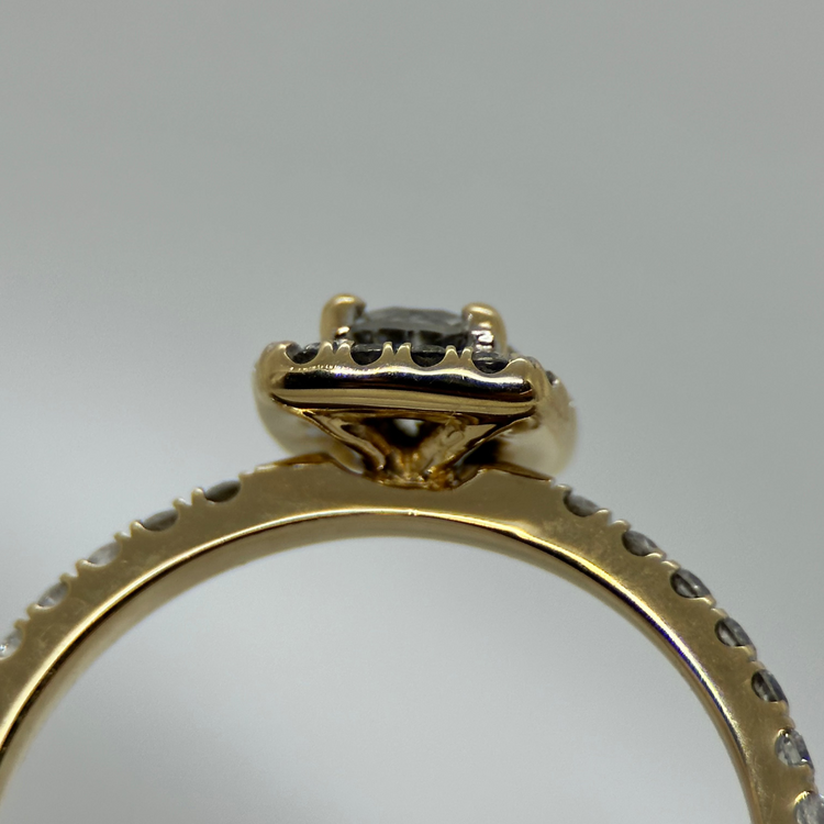 18K Gulguld Diamantring