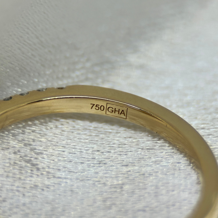 18K Gulguld Diamantring