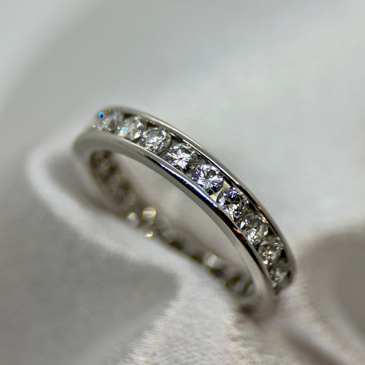 Platina Alliance-ring med Diamanter