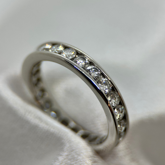 Platina Alliance-ring med Diamanter