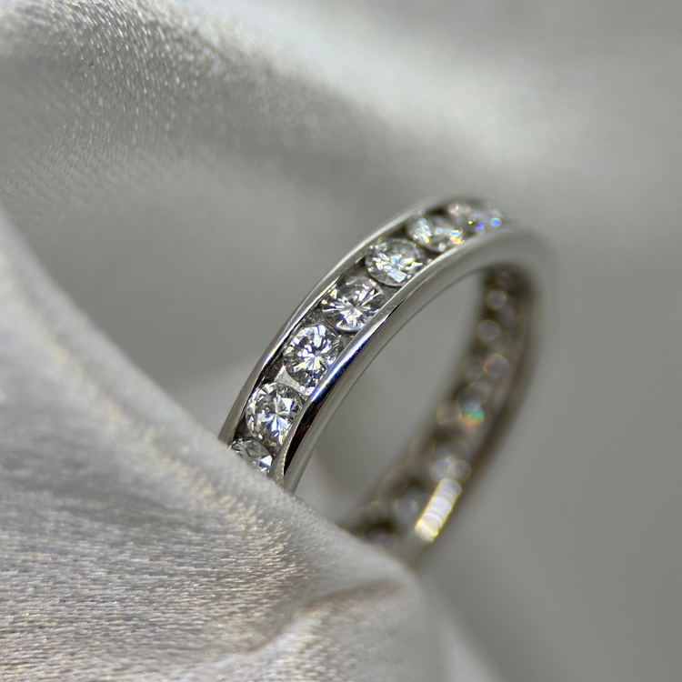 Platina Alliance-ring med Diamanter