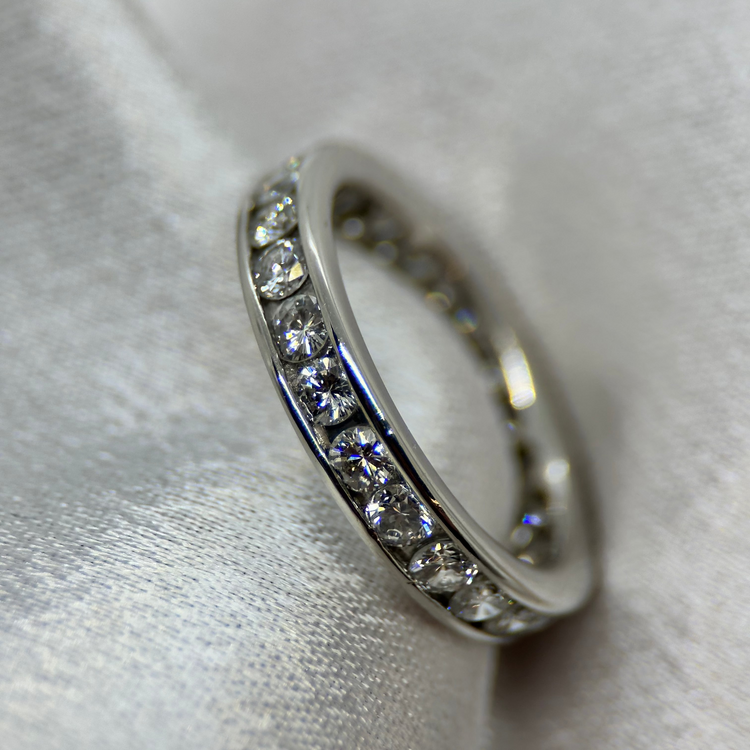 Platina Alliance-ring med Diamanter