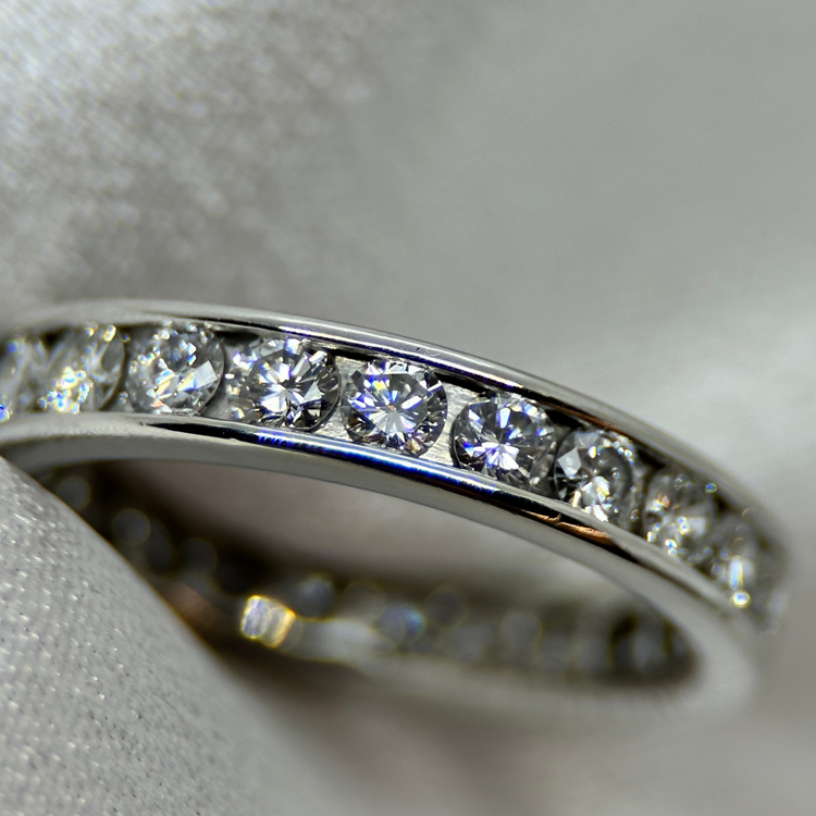 Platina Alliance-ring med Diamanter