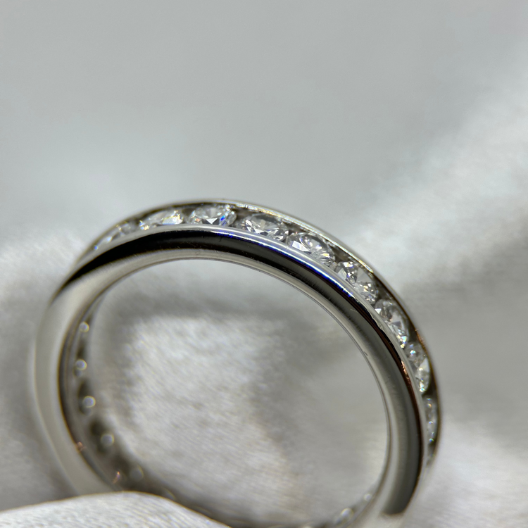 Platina Alliance-ring med Diamanter
