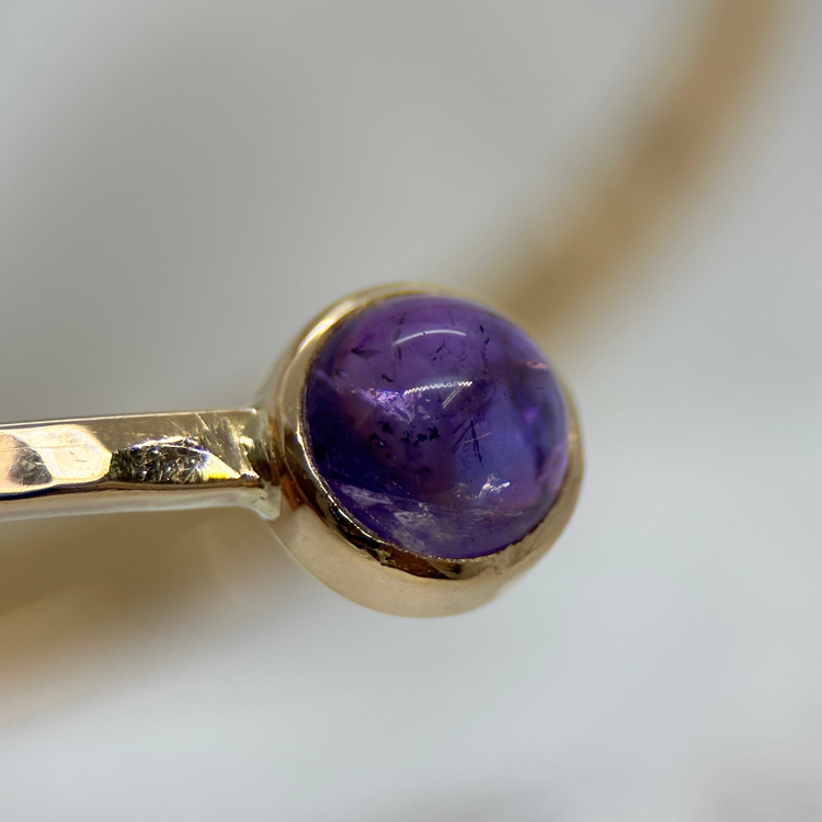 18K Armring med Ametister