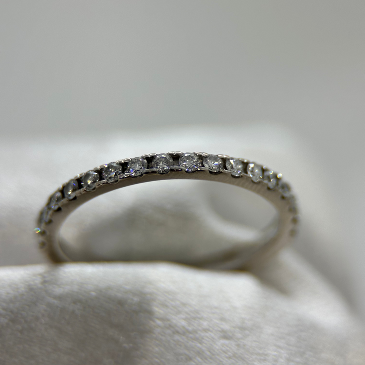 18K Halvalliansring med Diamanter 0.30 ct