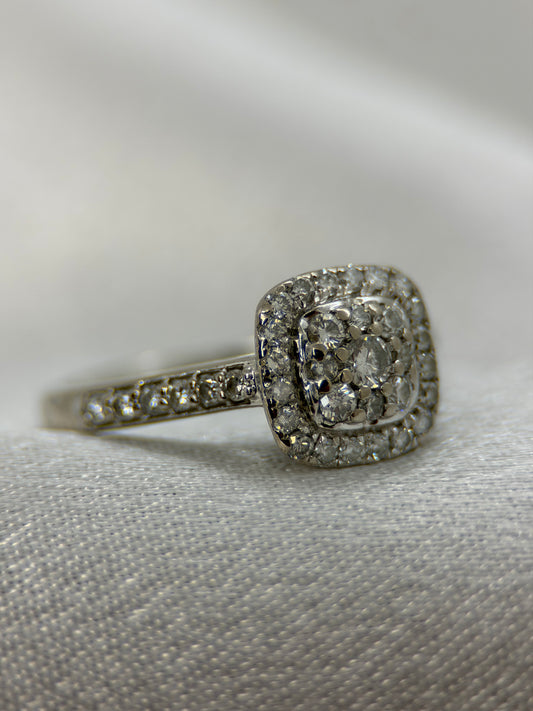 18K Diamantring – 0.55 ct, Storlek 52