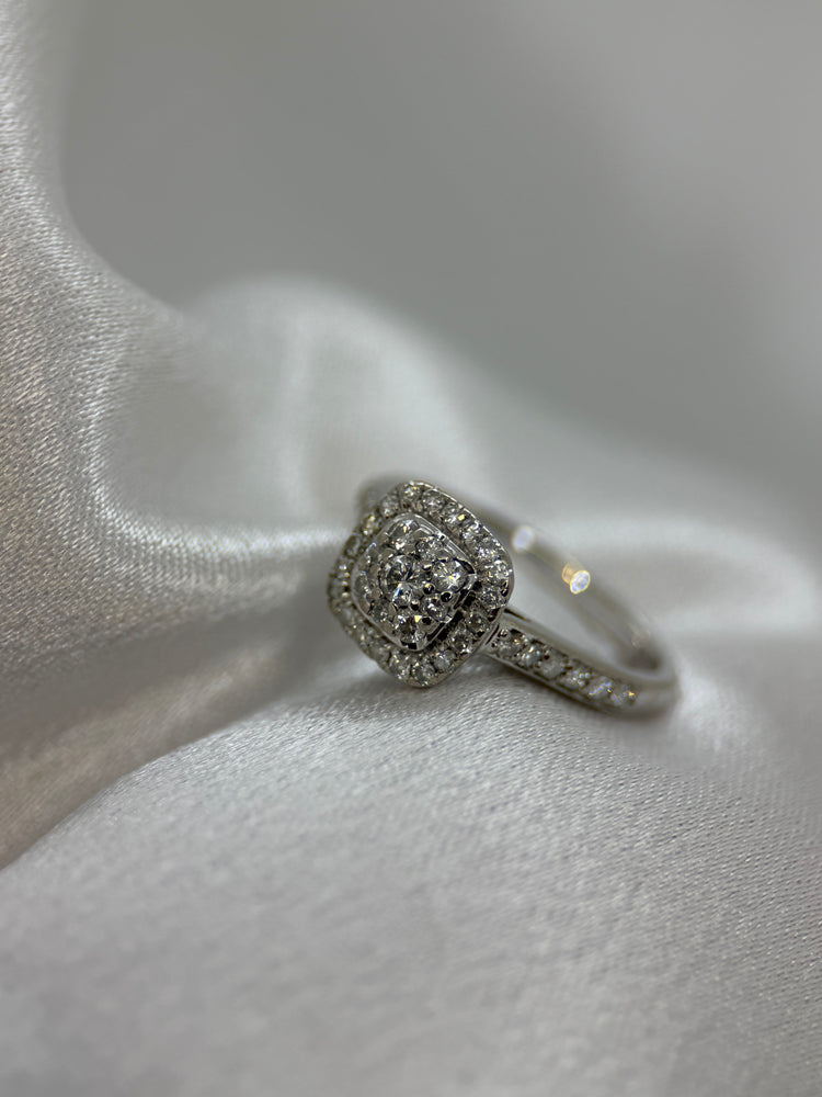 18K Diamantring – 0.55 ct, Storlek 52